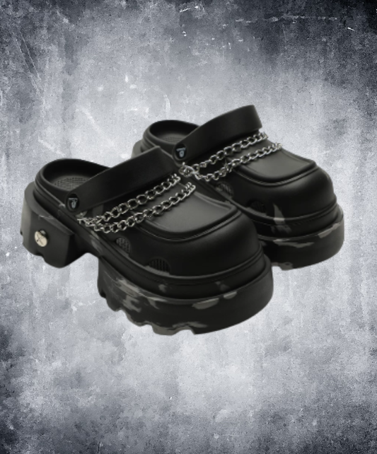 dark punk chain sandals EN2929