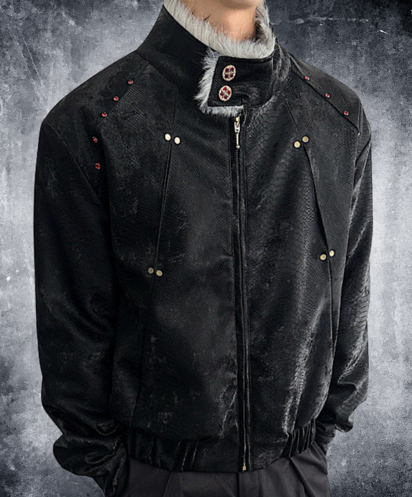 clean fit stand collar jacket EN2570