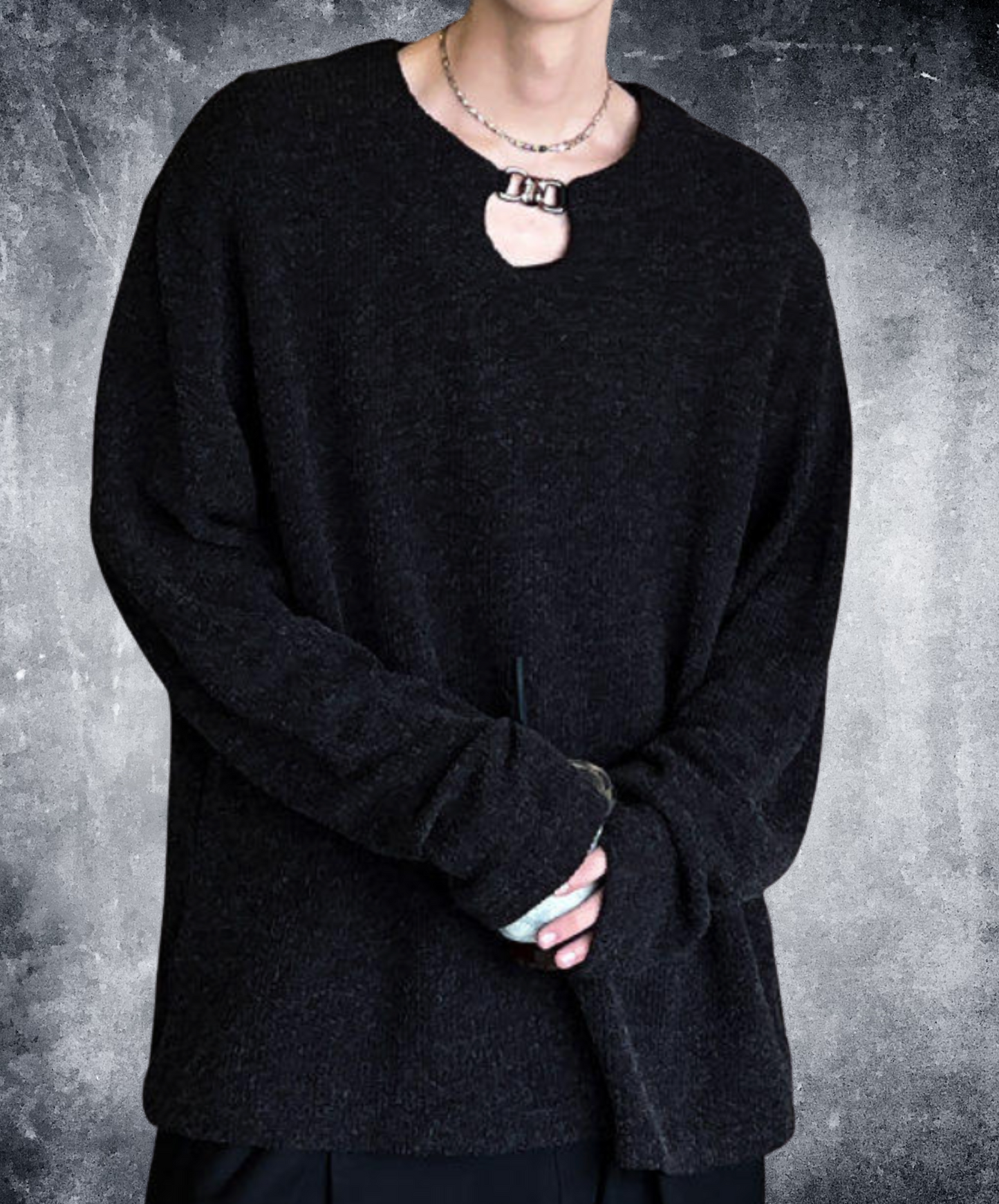 whole neck design t-shirt EN2652