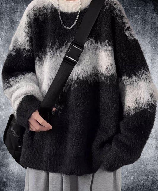 colorblock crew neck sweater EN2616