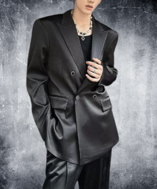 double-breasted with flap pockets jacket EN3269