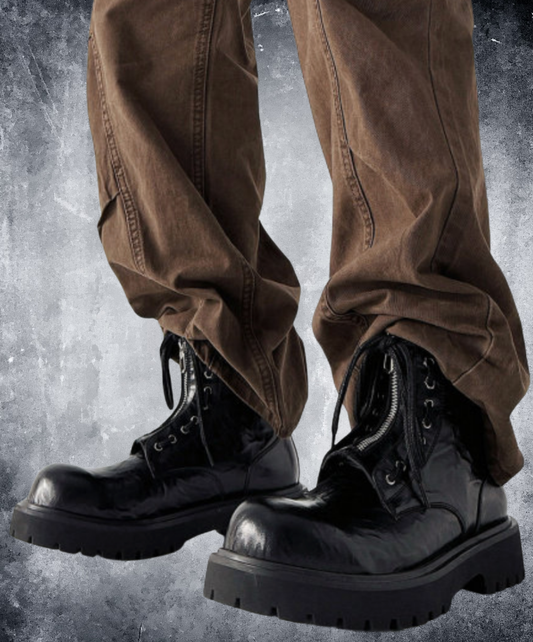 mid heel round toe retro boots EN2681