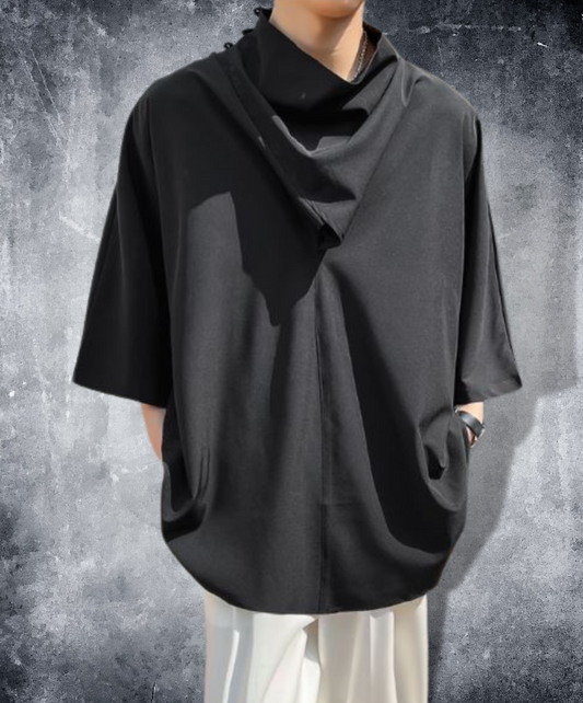 【最短2日でお届け「特急便」対応（Mサイズのみ）】drape neck t-shirt EN901