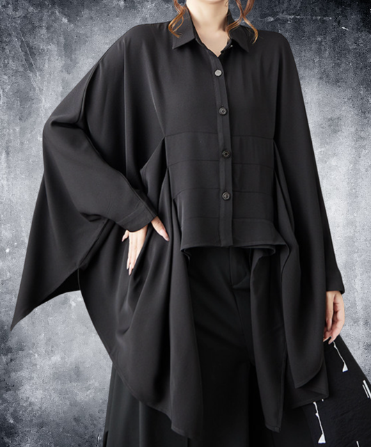 bat wing sleeve Irregular shirt EN2680