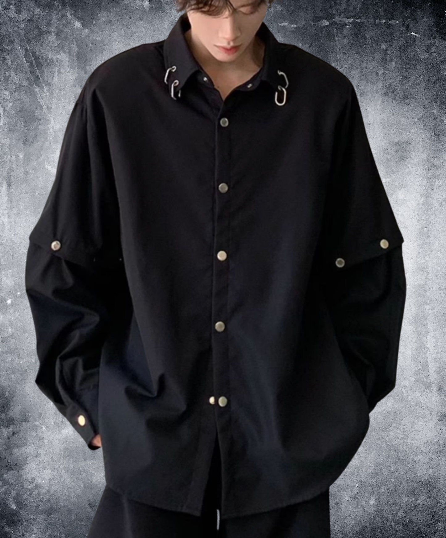 chainring decorative rivets shirt EN2687