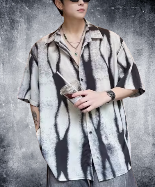vintage tie-dye stripes shirt EN2792