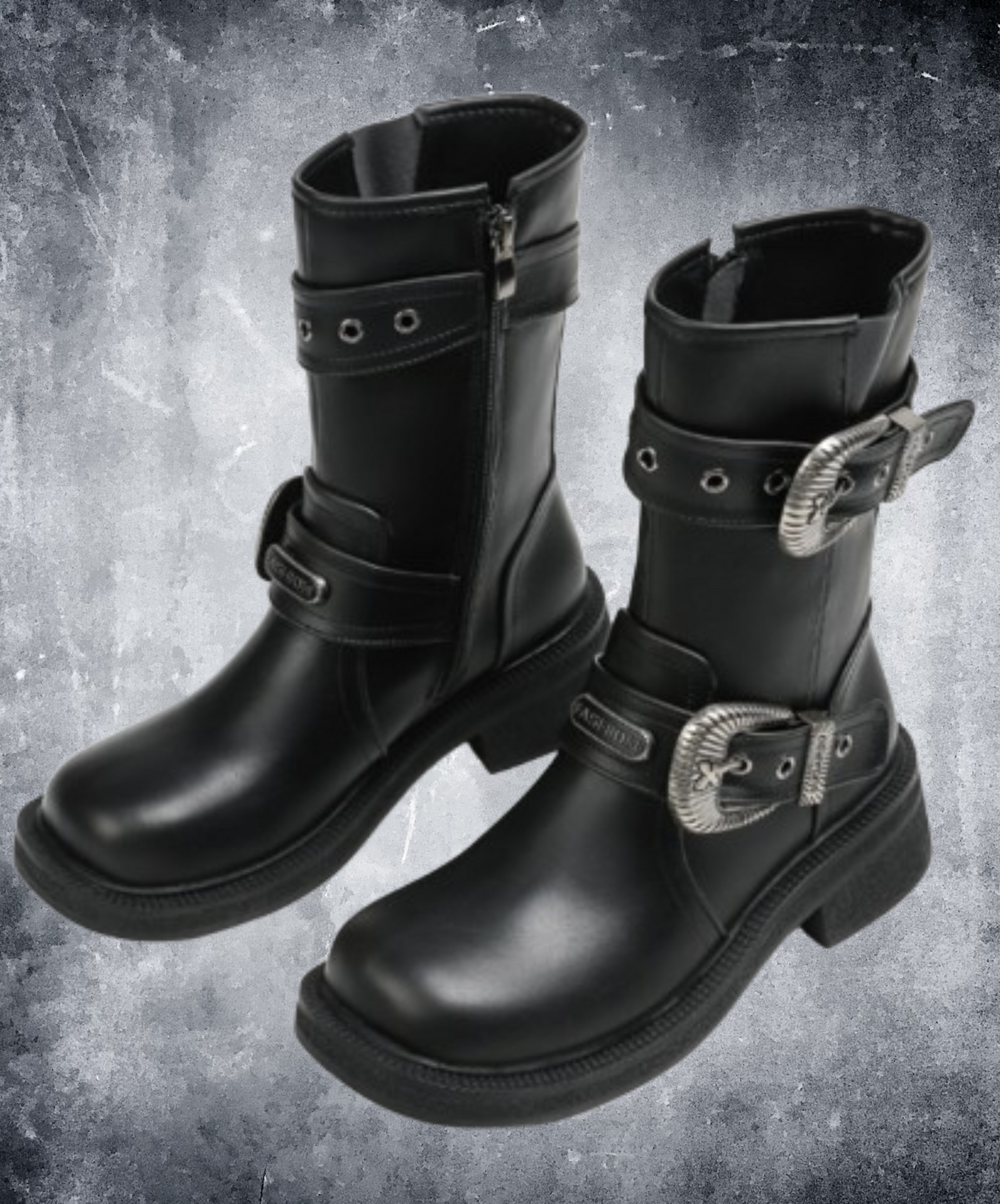 twin belt mid length boots EN1867