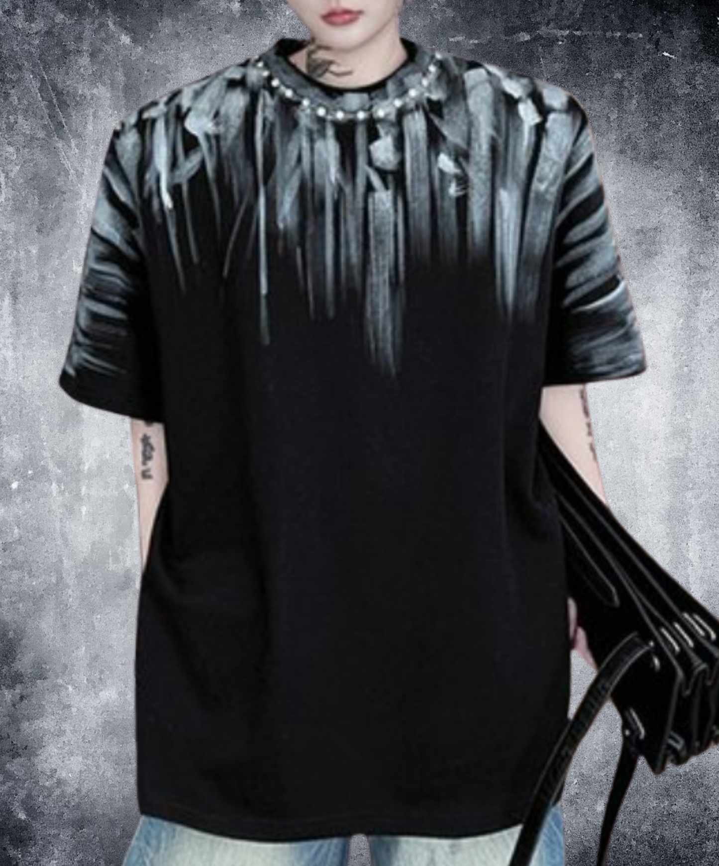 hand drawn gradient design t-shirt EN2071