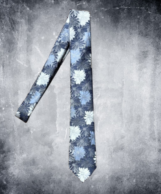 pale blue flower necktie EN1903