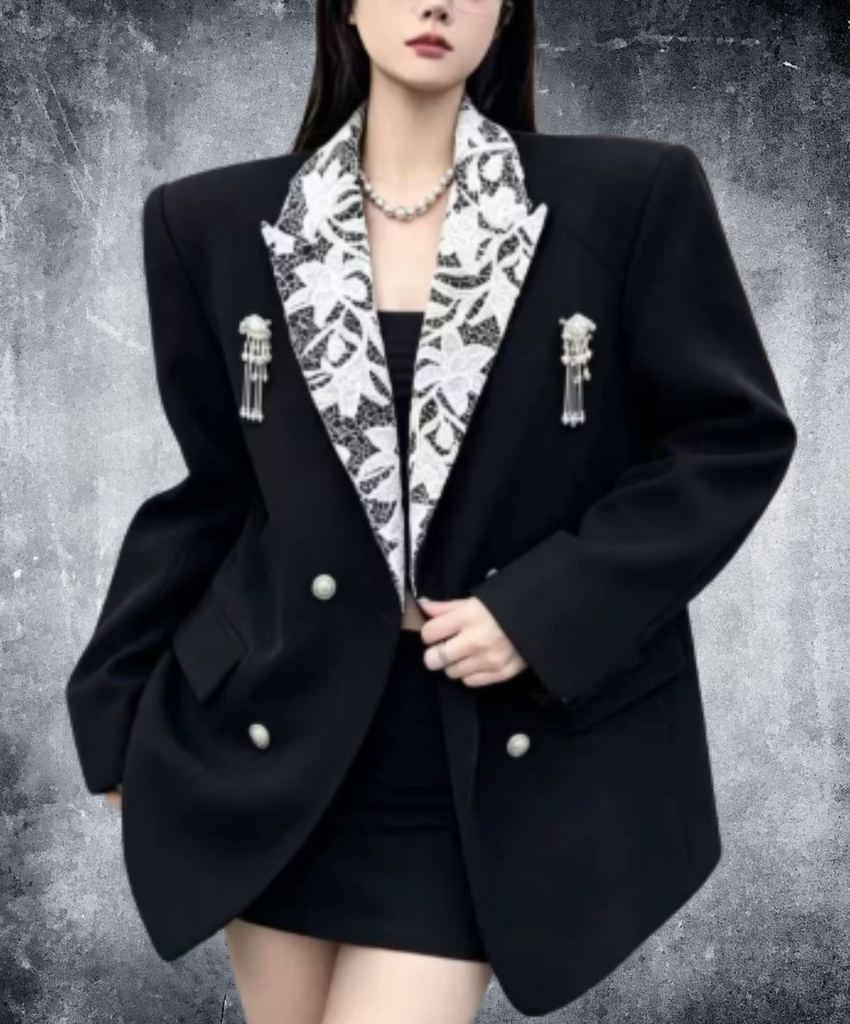 jellyfish-themed decoration jacket EN3180