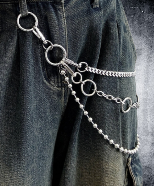 three types of metal wallet chains EN2788