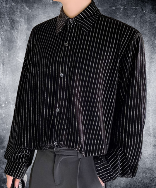 thin stripe casual shirt EN2149