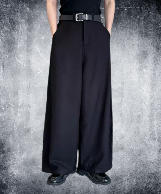 smooth, flowing texture and drape wide pants EN2949
