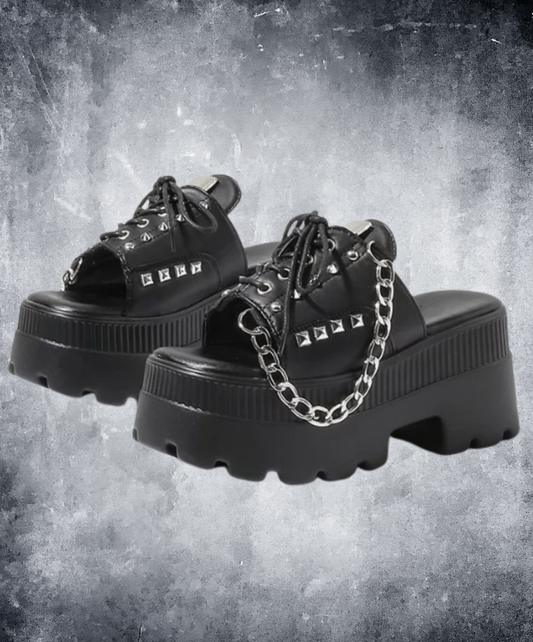 studded platform clogs sandals EN2880