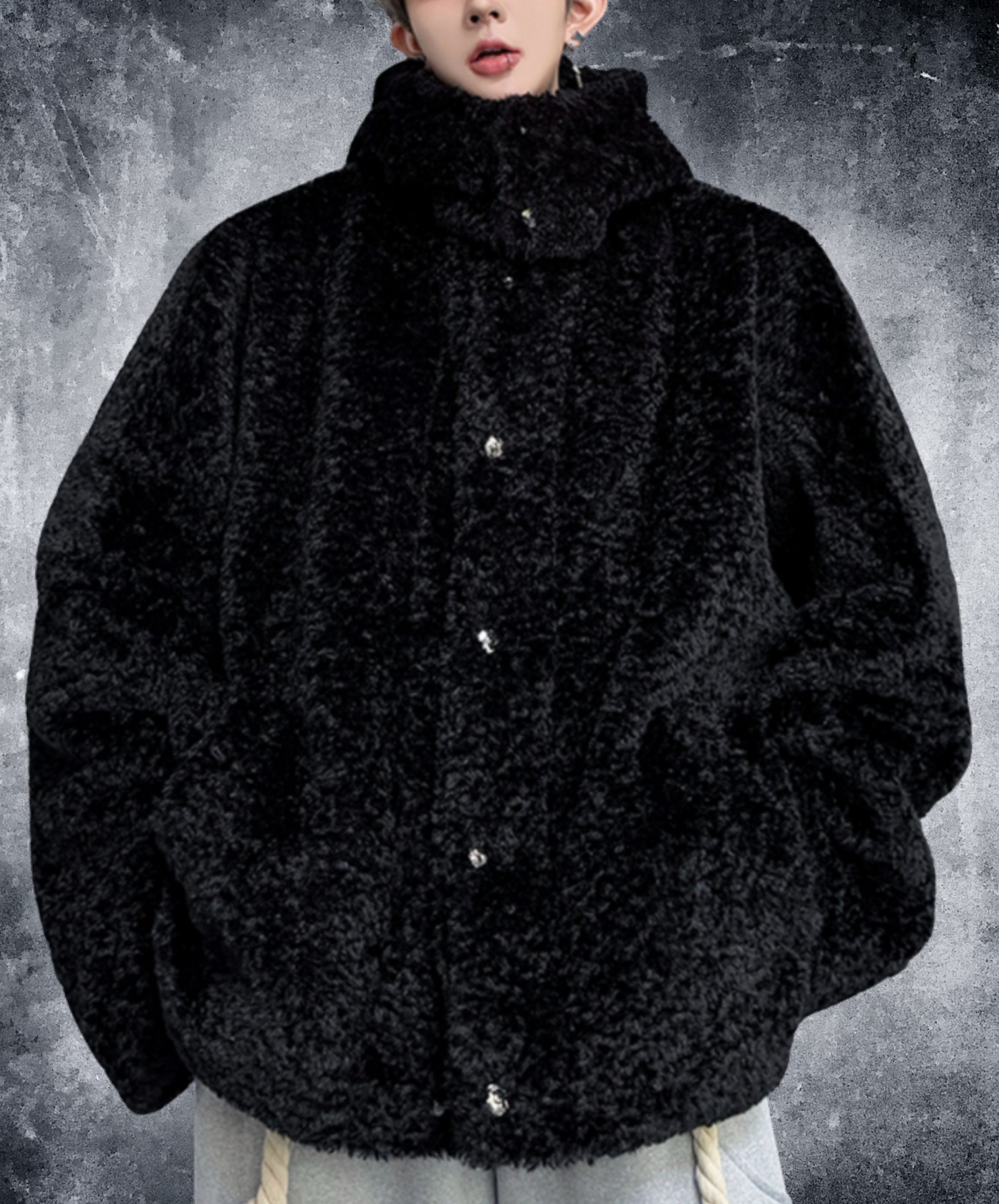 with volume hood jacket EN2614