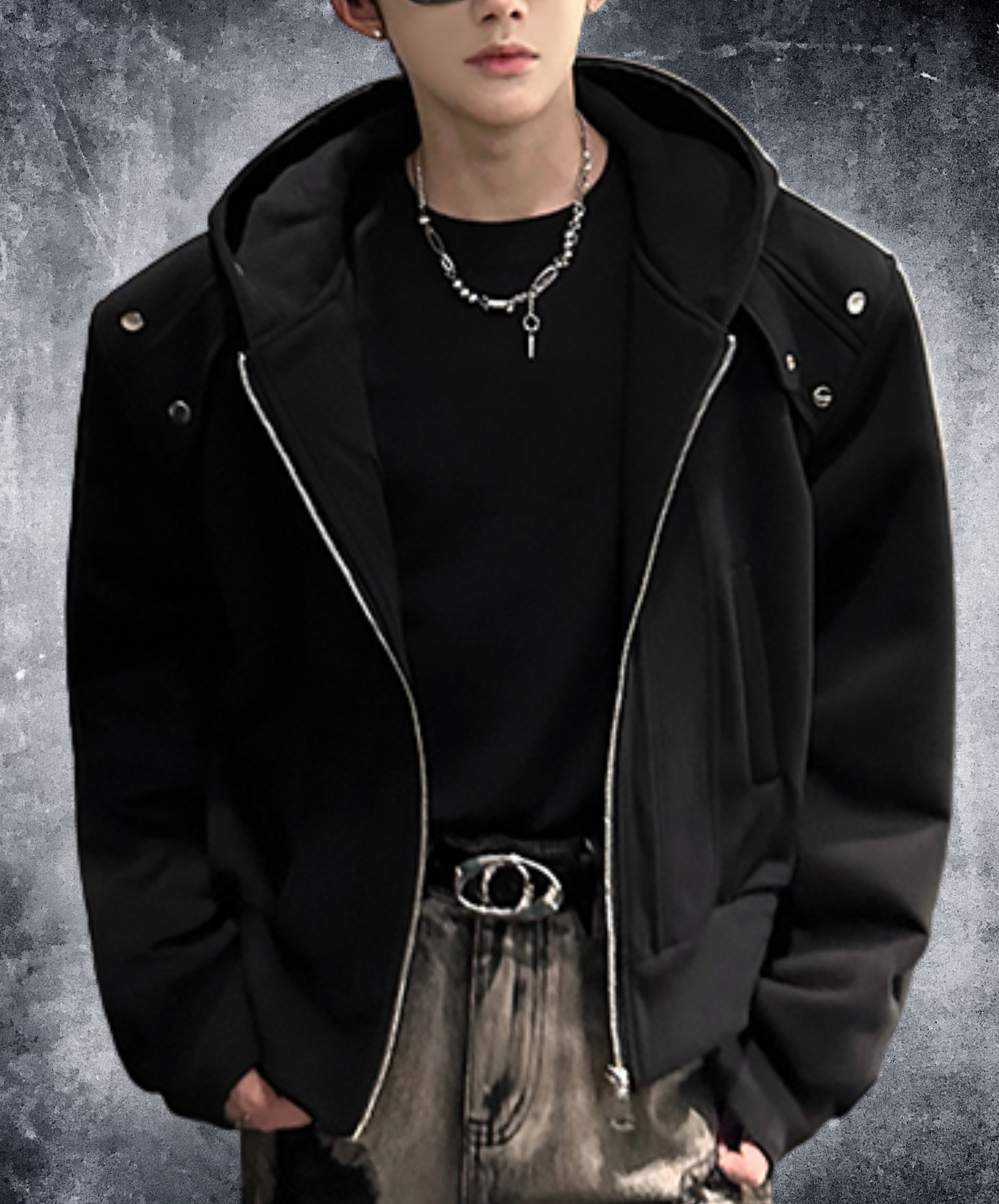 thick short length hoodie EN2492