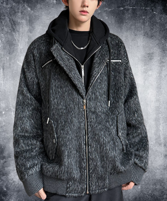 fake two-piece casual hoodie EN2550