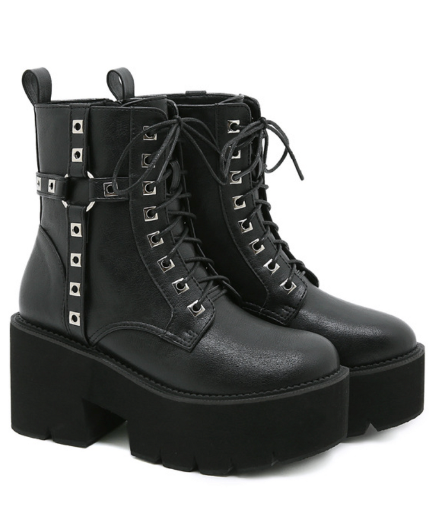 rivet decoration smooth boots EN2581