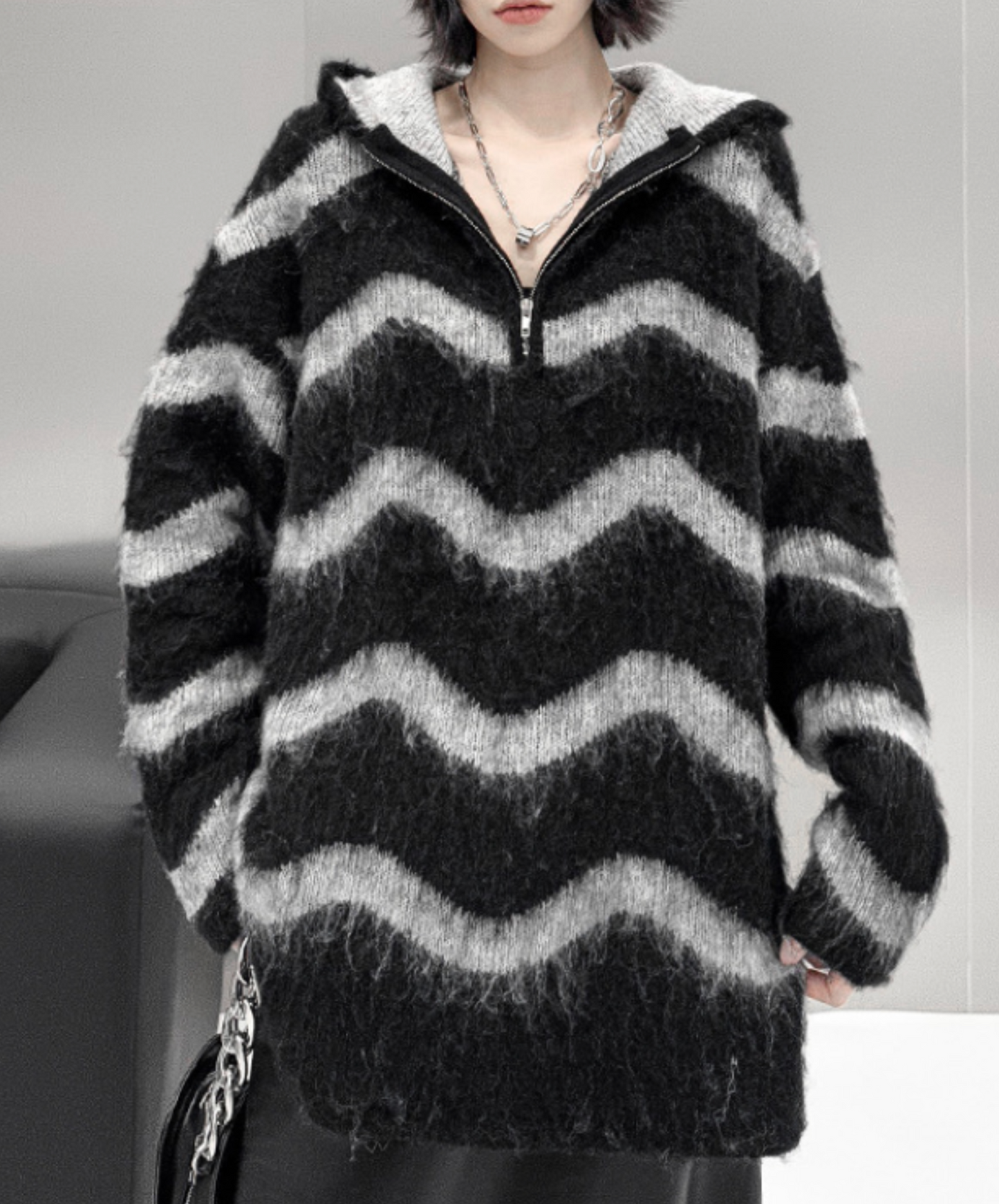 wave stripes sweater EN2468