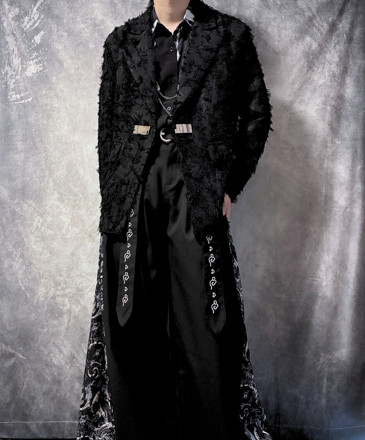 3d fringe metal buckle jacket EN3168