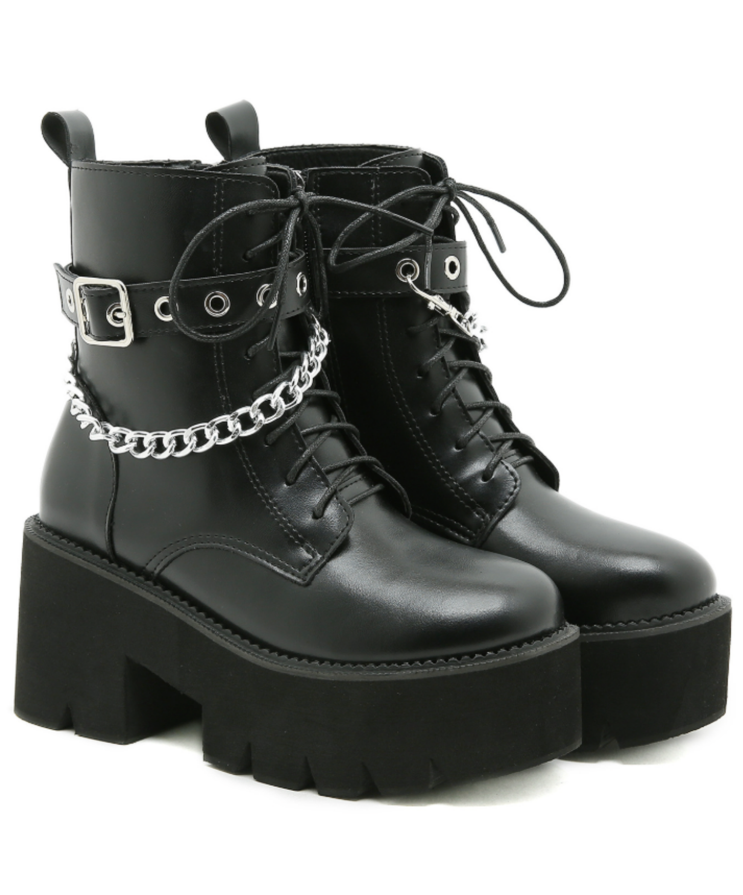 smooth belt and chain boots EN2802