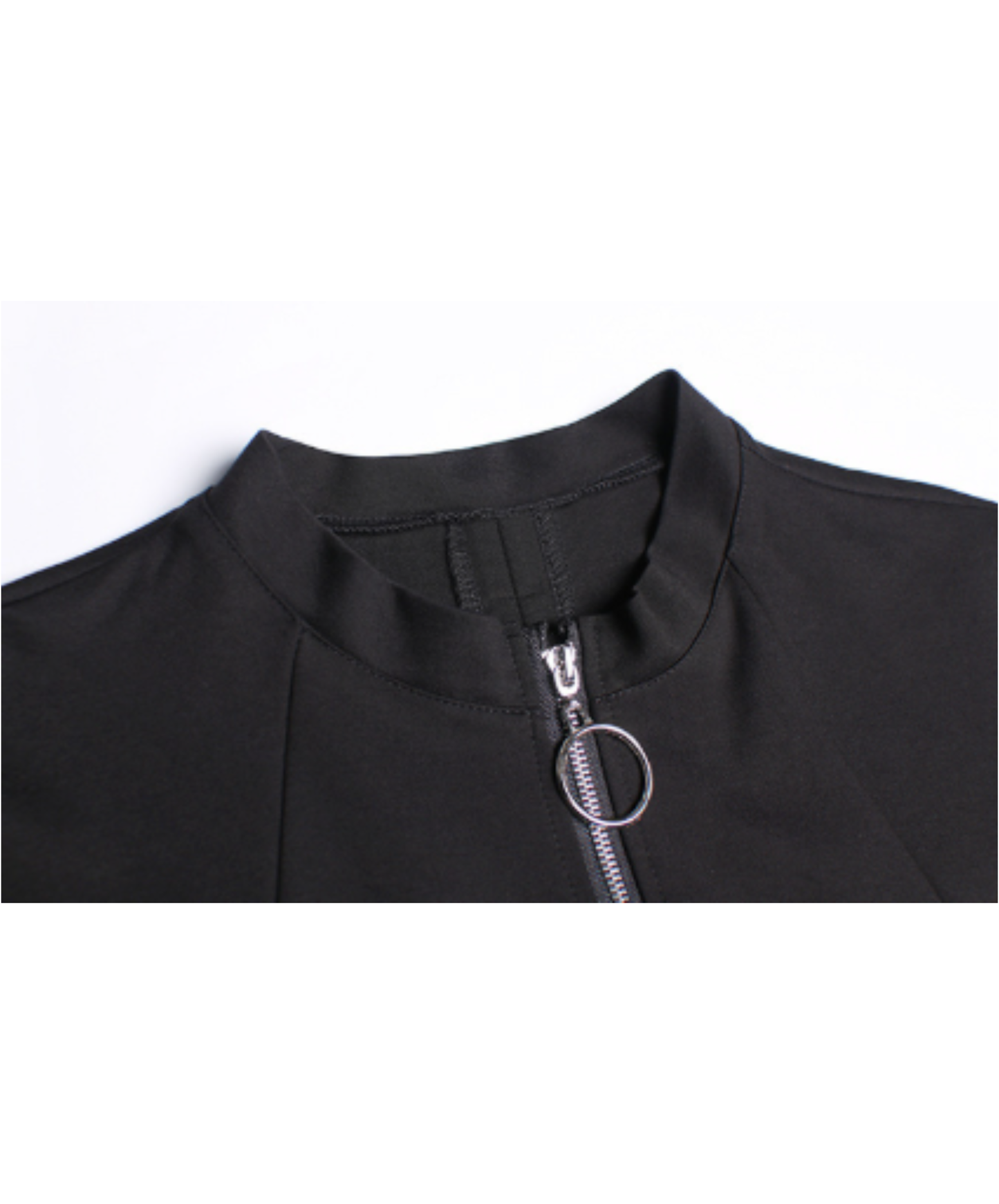 ring-zipper poncho style sweatshirt EN3117