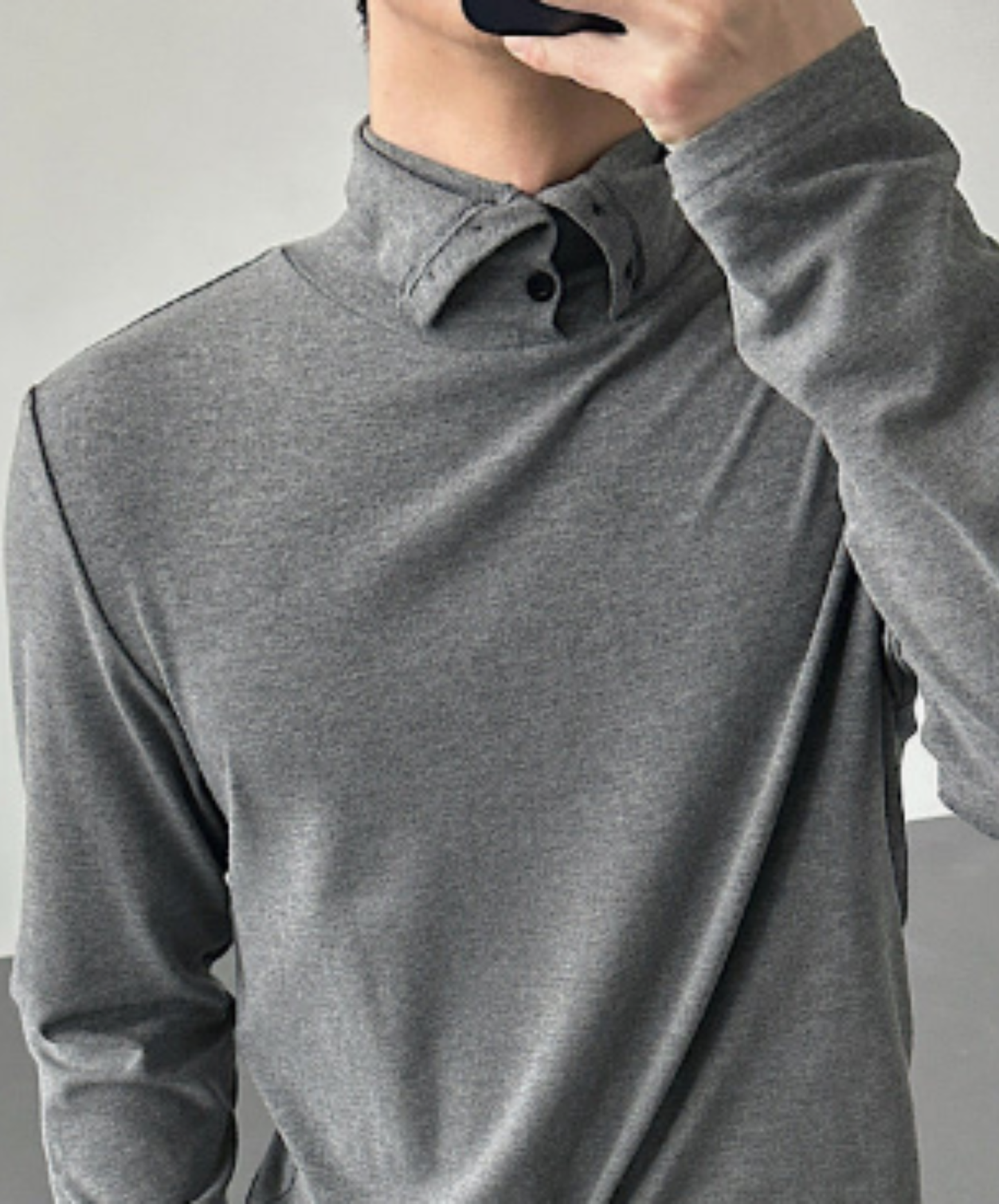 clean fit high neck t-shirt EN2592