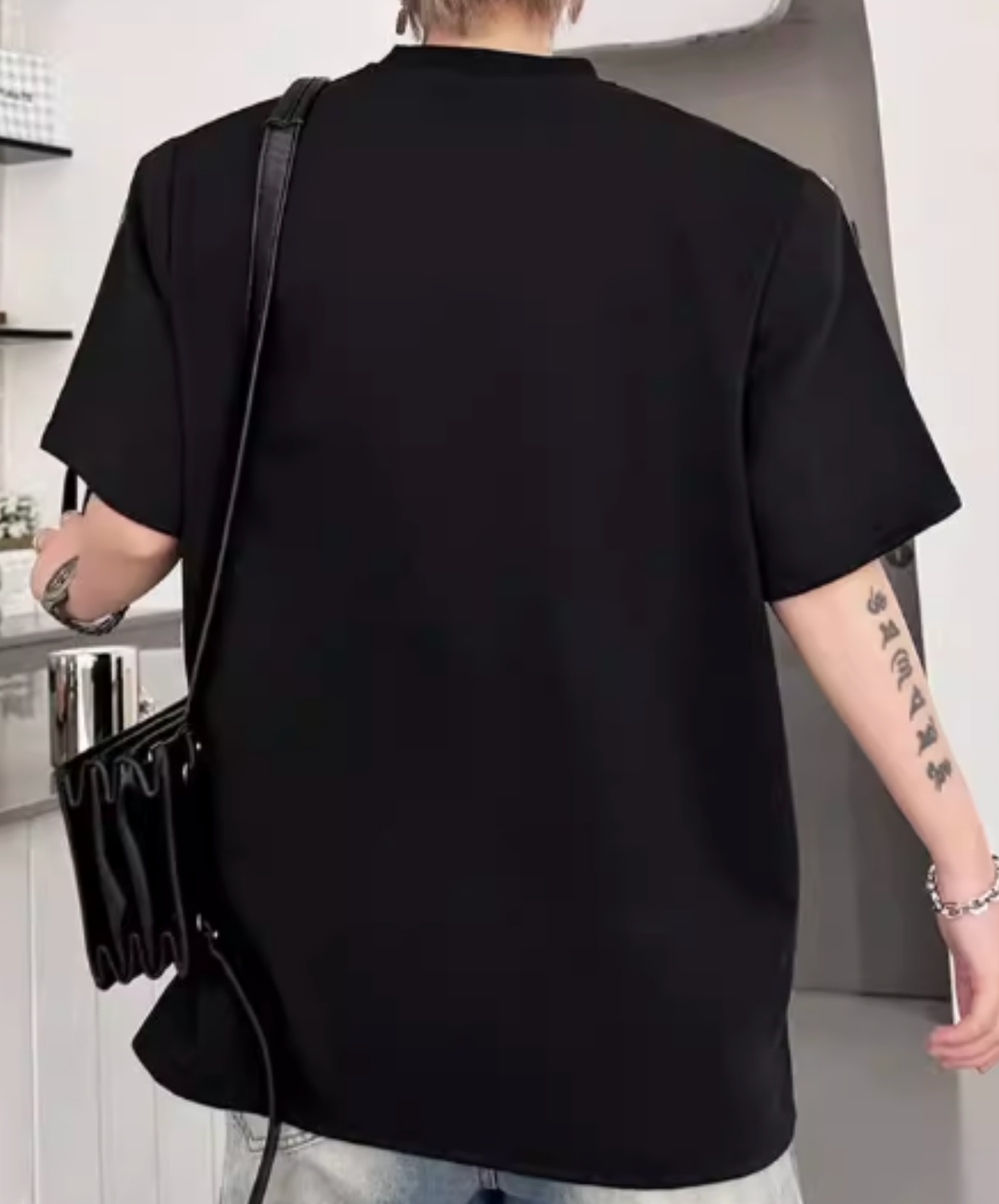 radial pattern short sleeves t-shirt EN2824