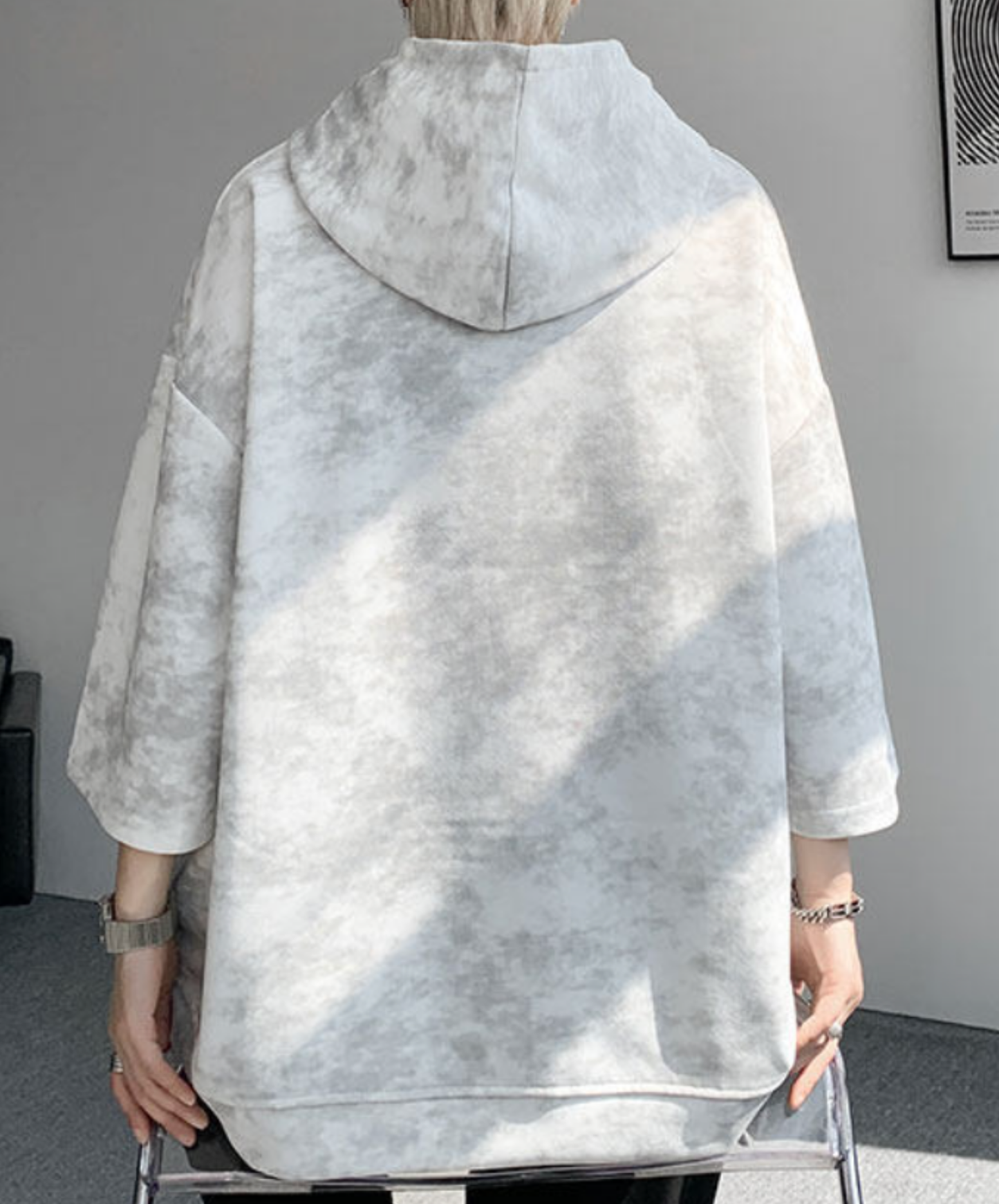 star motif neck strap hoodie EN2845