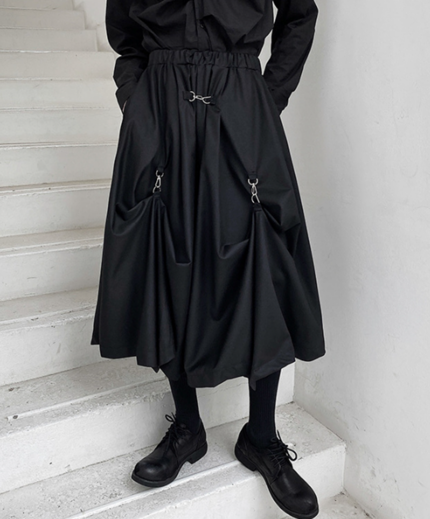 【style34】dark mode outfit set EN1095（ shirt + pants set）