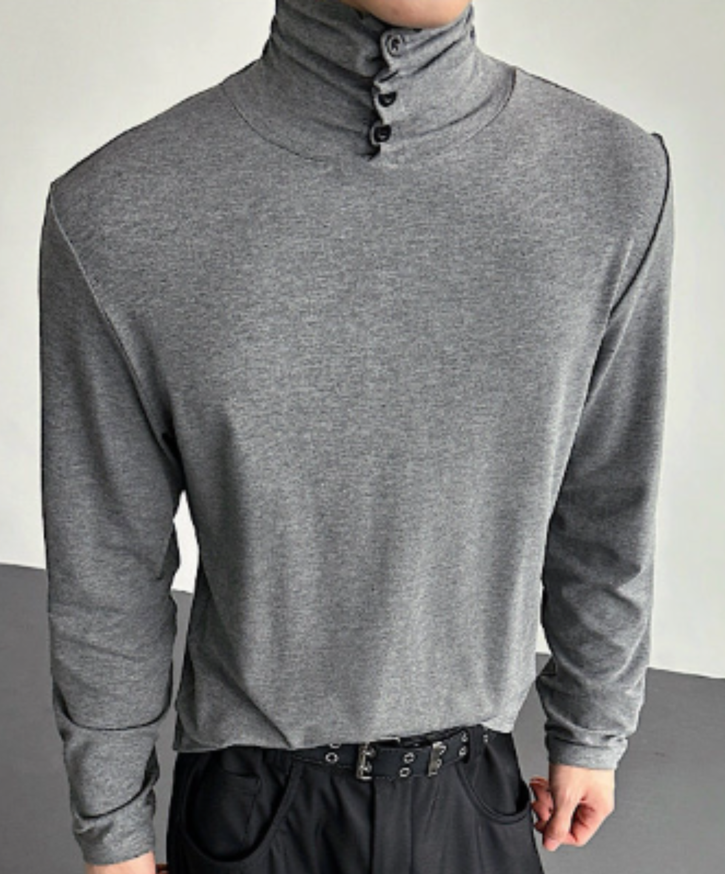 clean fit high neck t-shirt EN2592