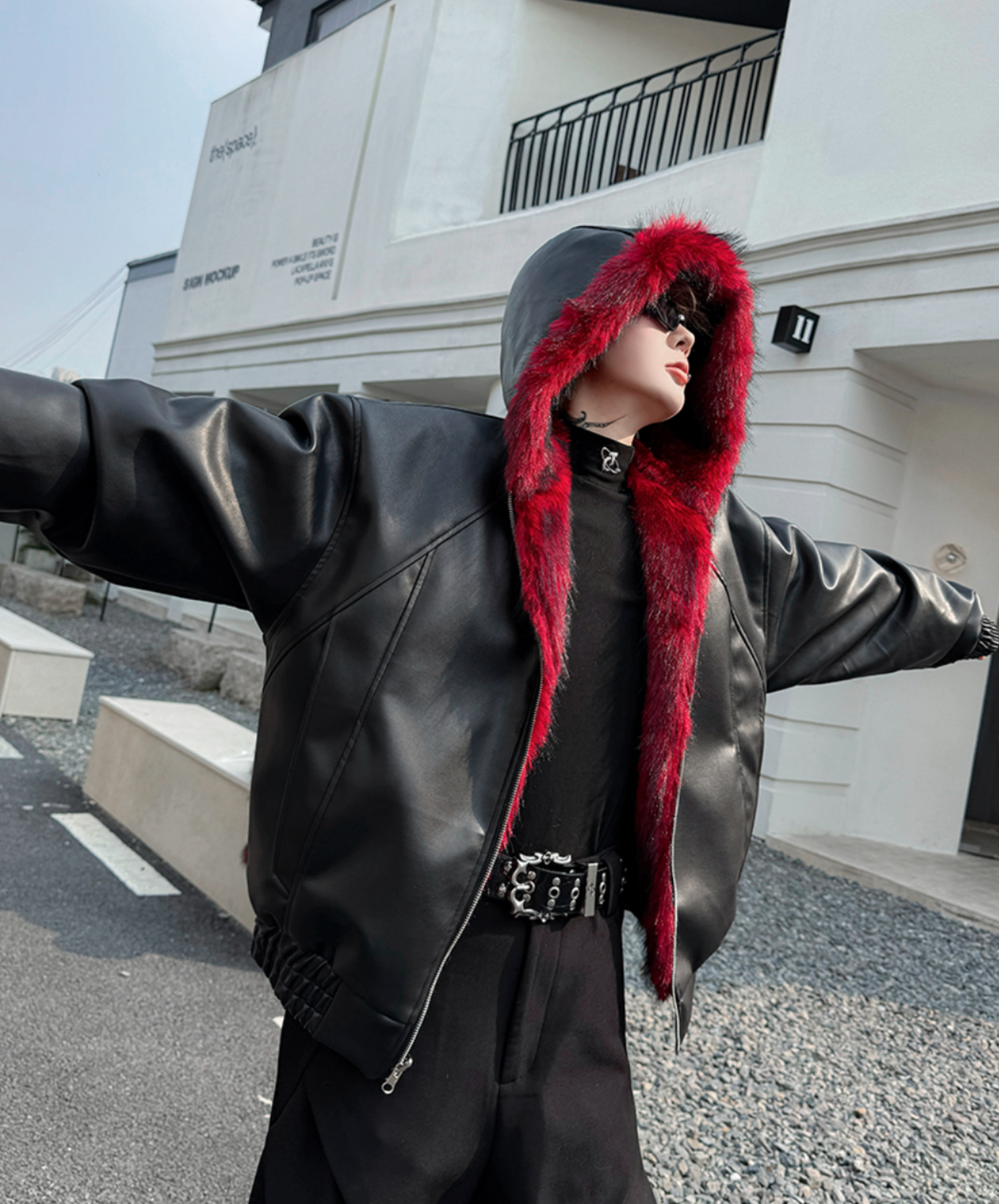 reversible faux fur jacket EN2603