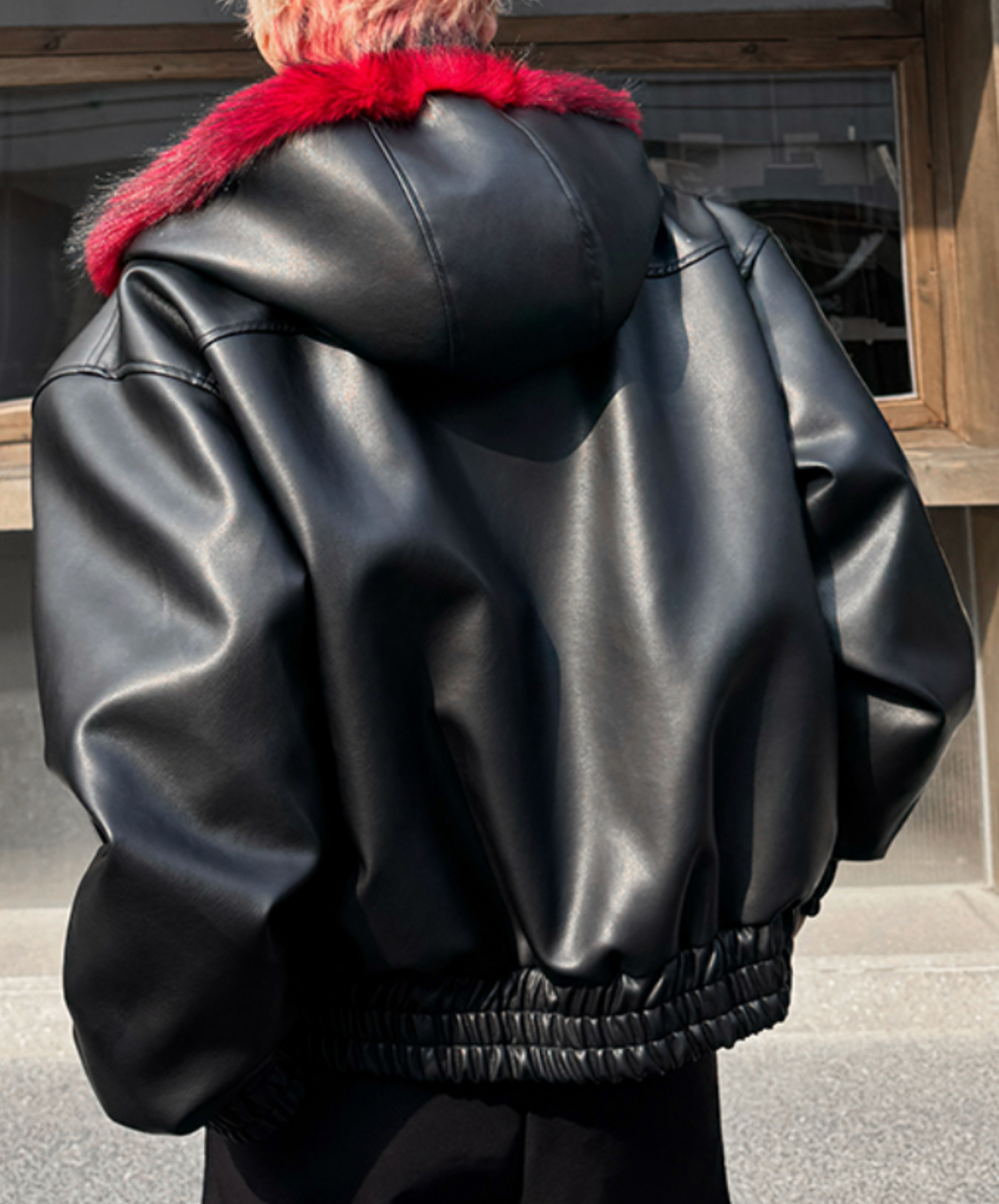 reversible faux fur jacket EN2603