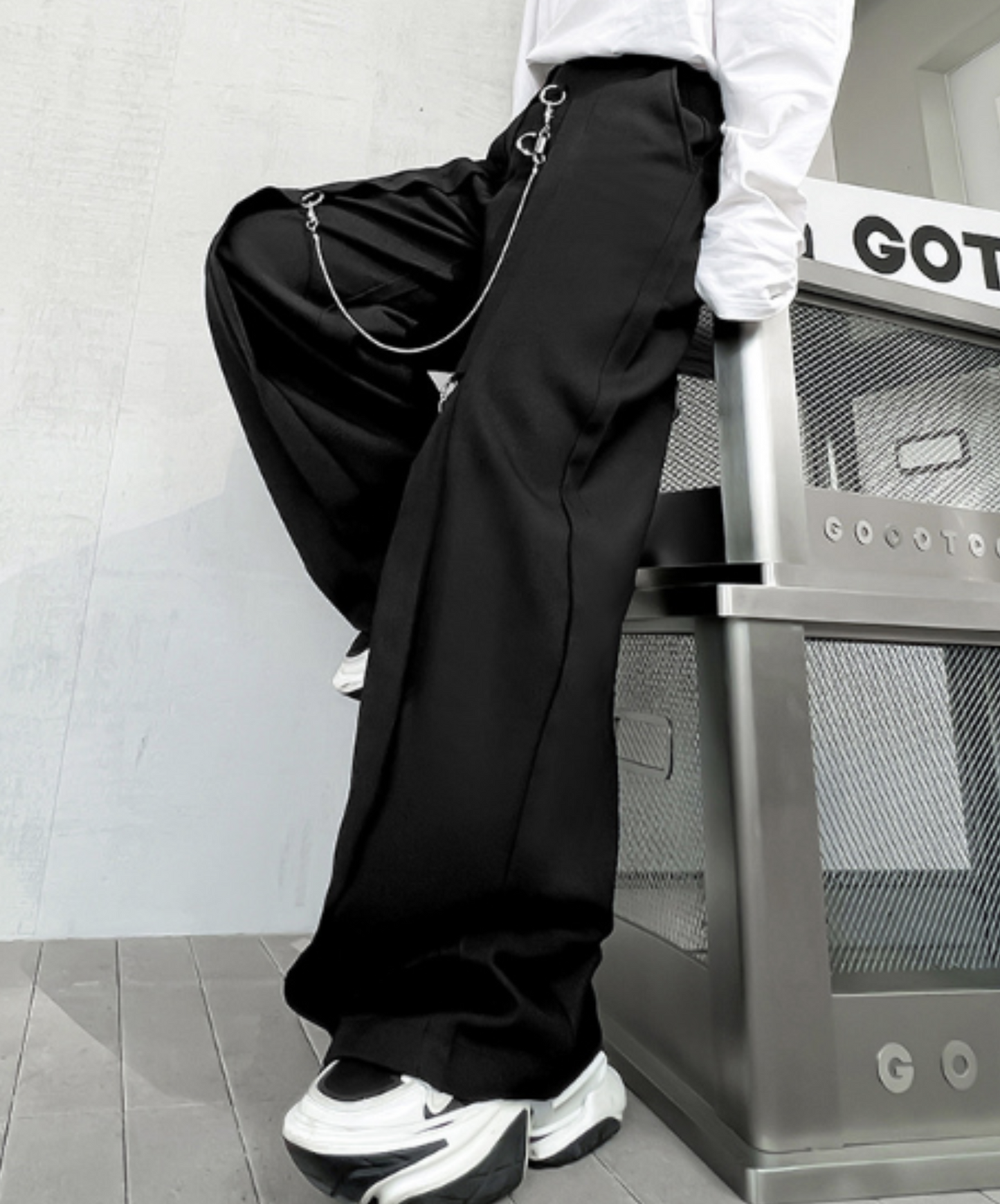 【style40】dark mode outfit set EN1413（jacket+ pants set）
