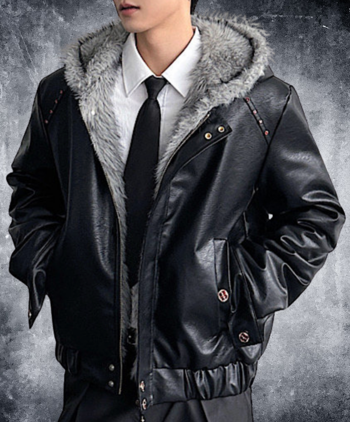 fleece-lined hood jacket EN2571