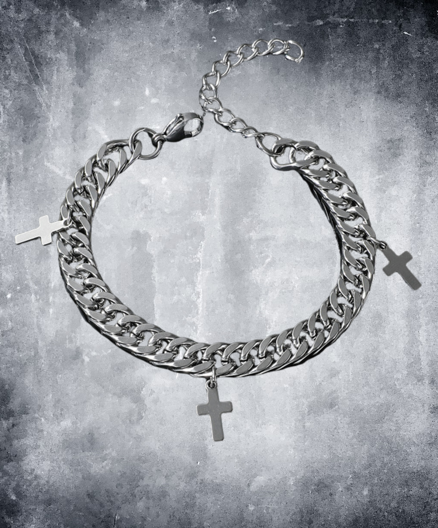 thick chain cross bracelet EN2513