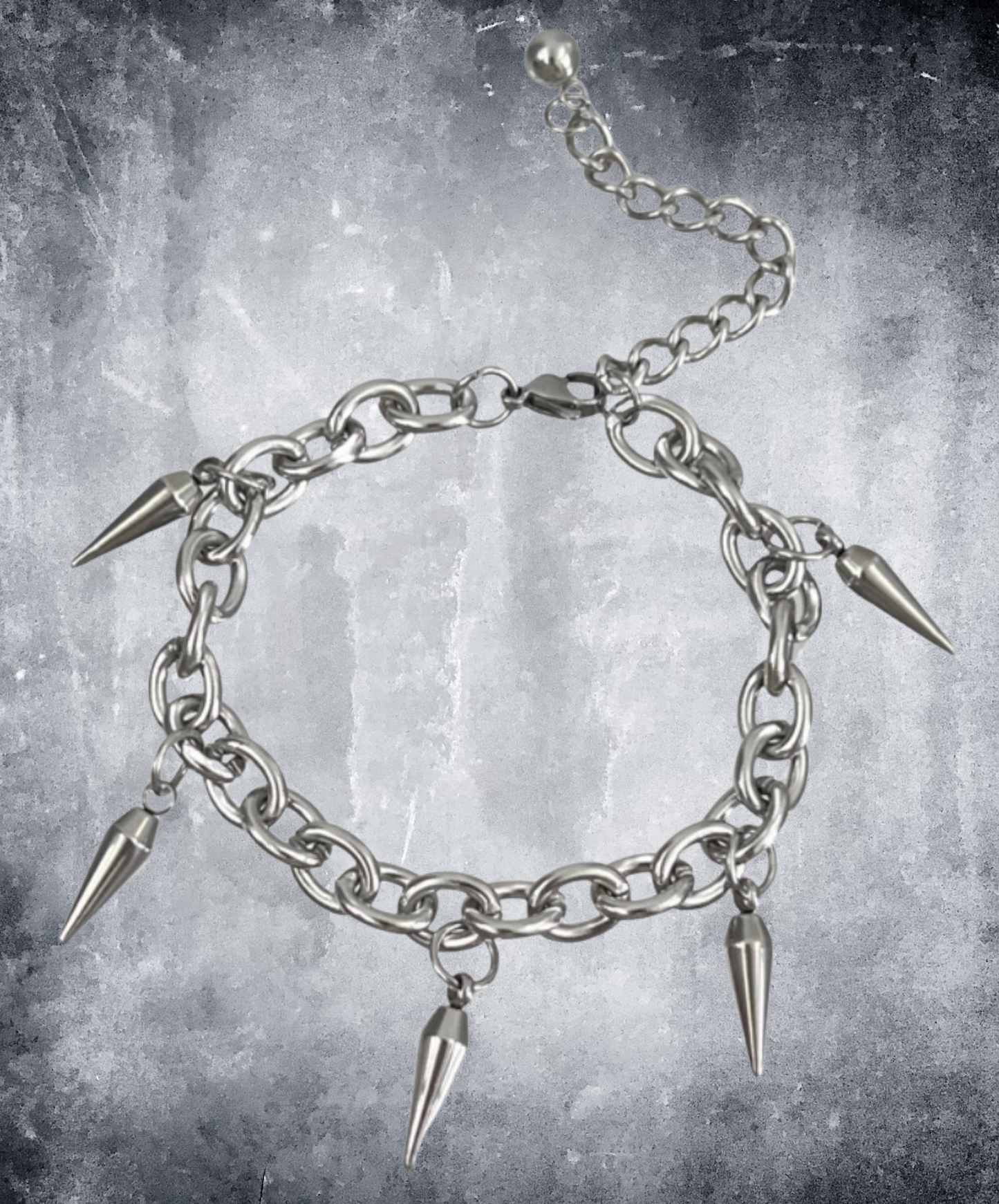 pointed rivet chain bracelet EN2661