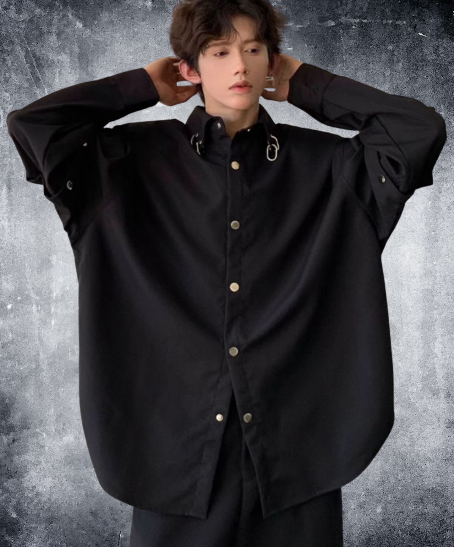 chainring decorative rivets shirt EN2687