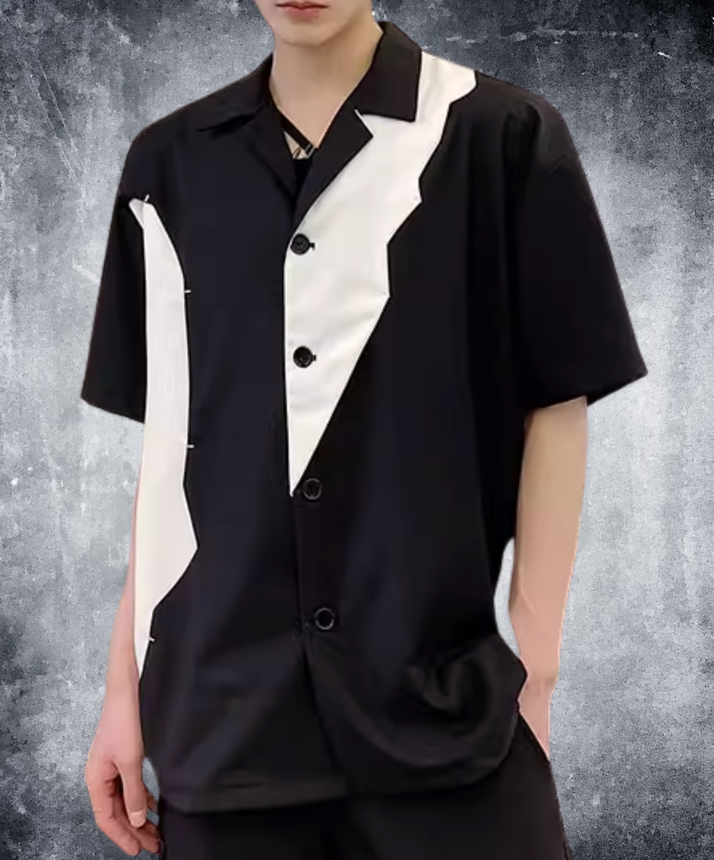 unique color blocks shirt EN2816