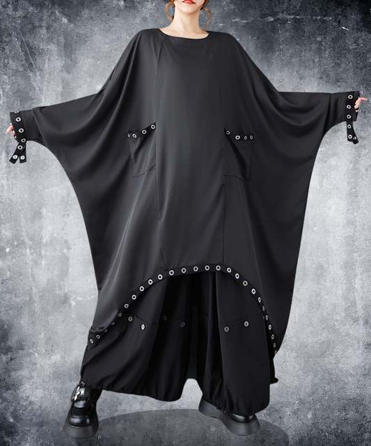 rivet line decoration long shirt EN2769