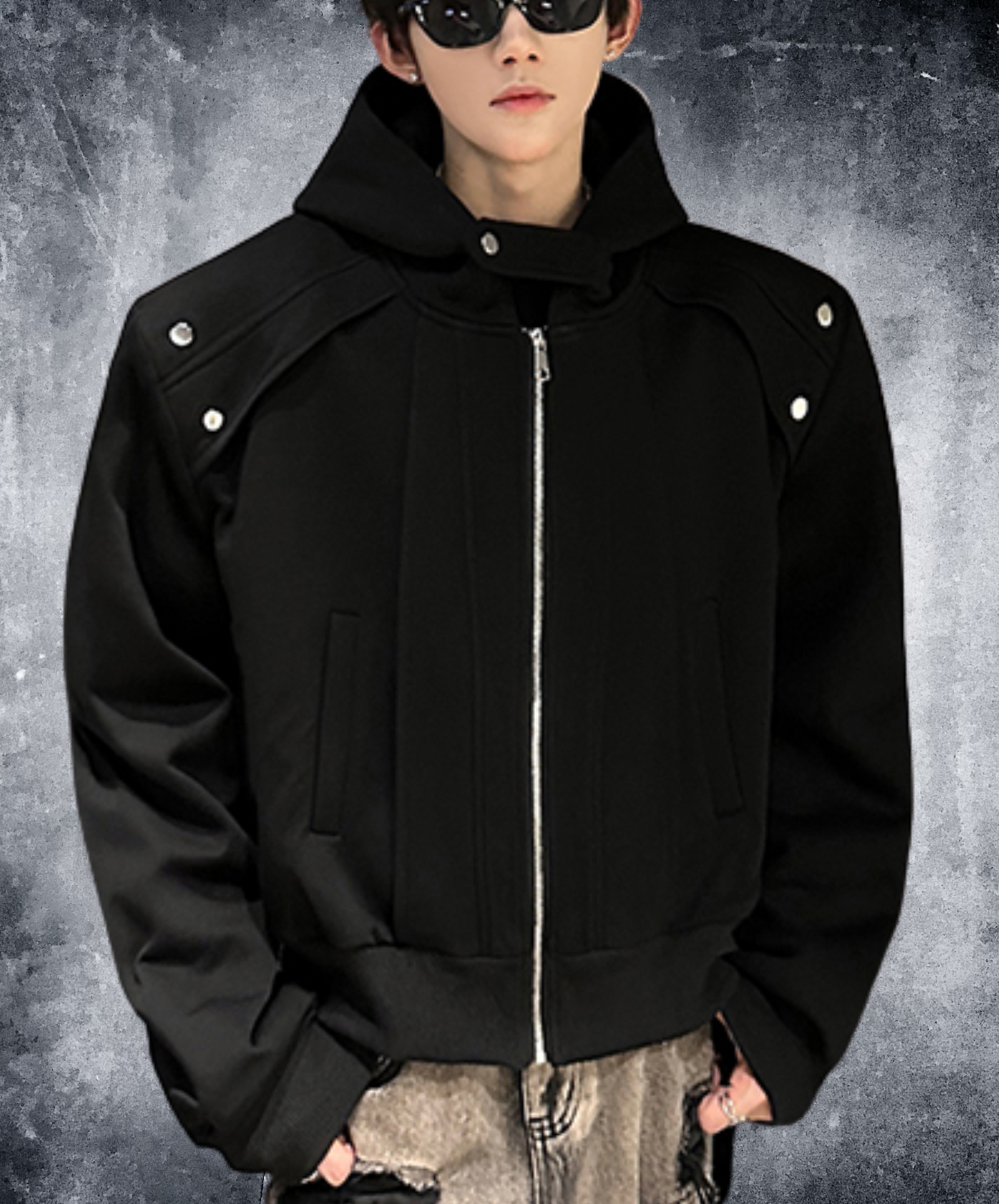 thick short length hoodie EN2492