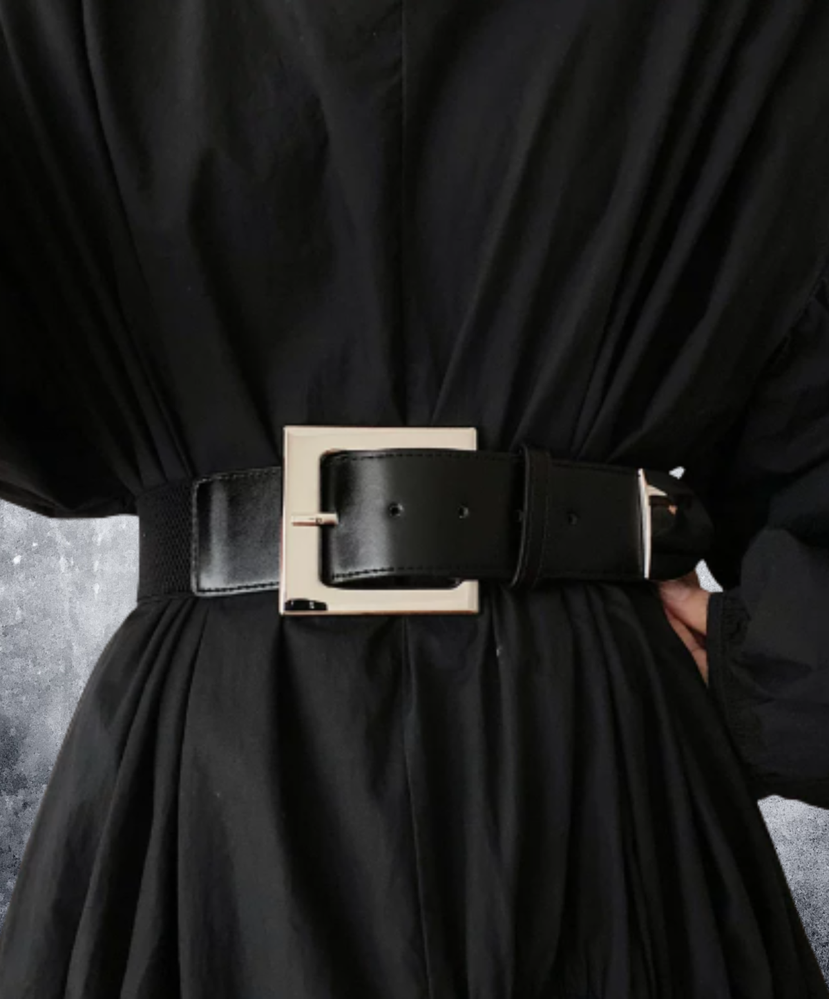 square buckle with cute metal tips belt EN3228