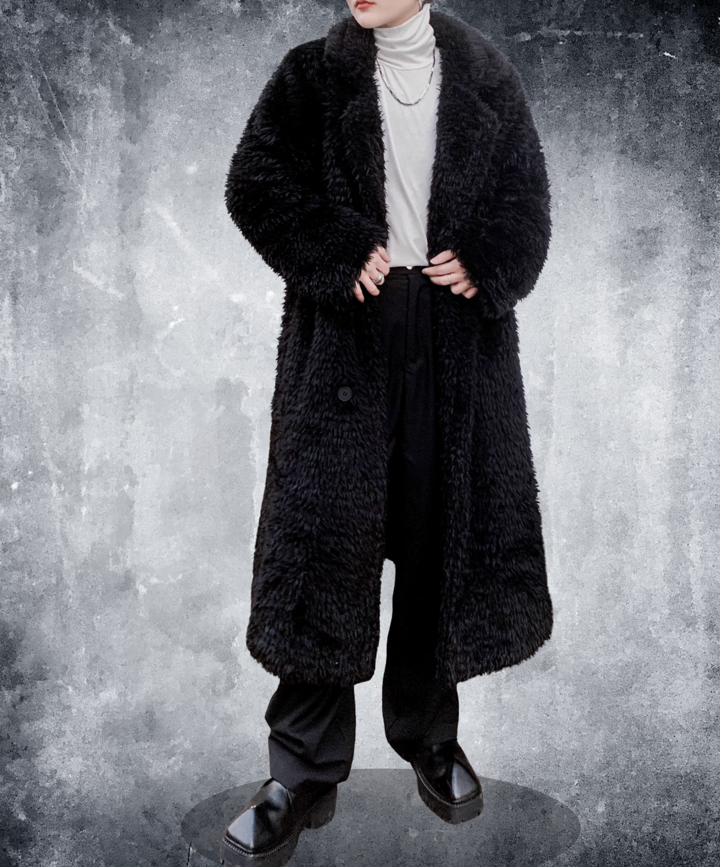 mid-length cotton-filled coat EN2612