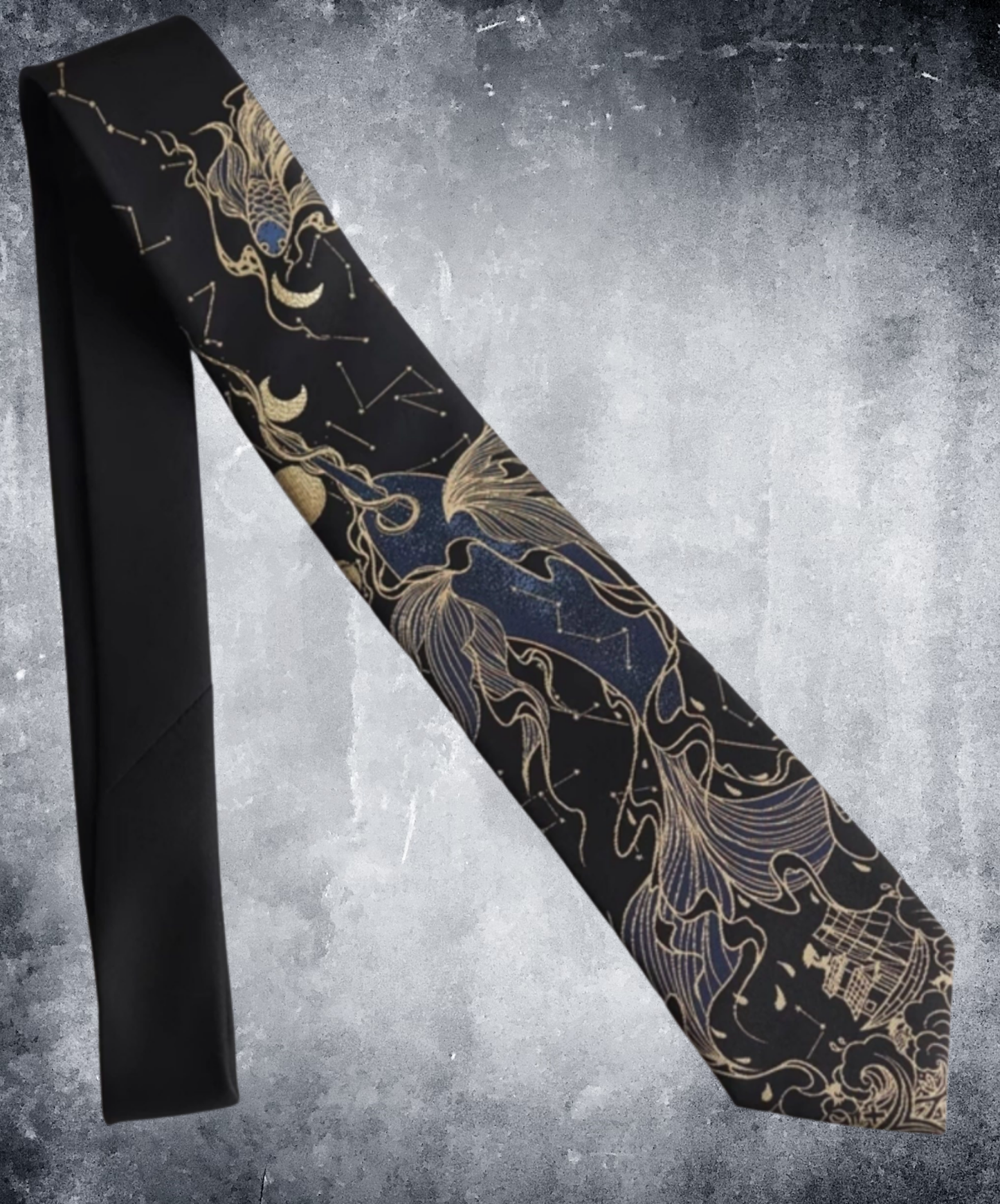 fantastic goldfish necktie EN2675