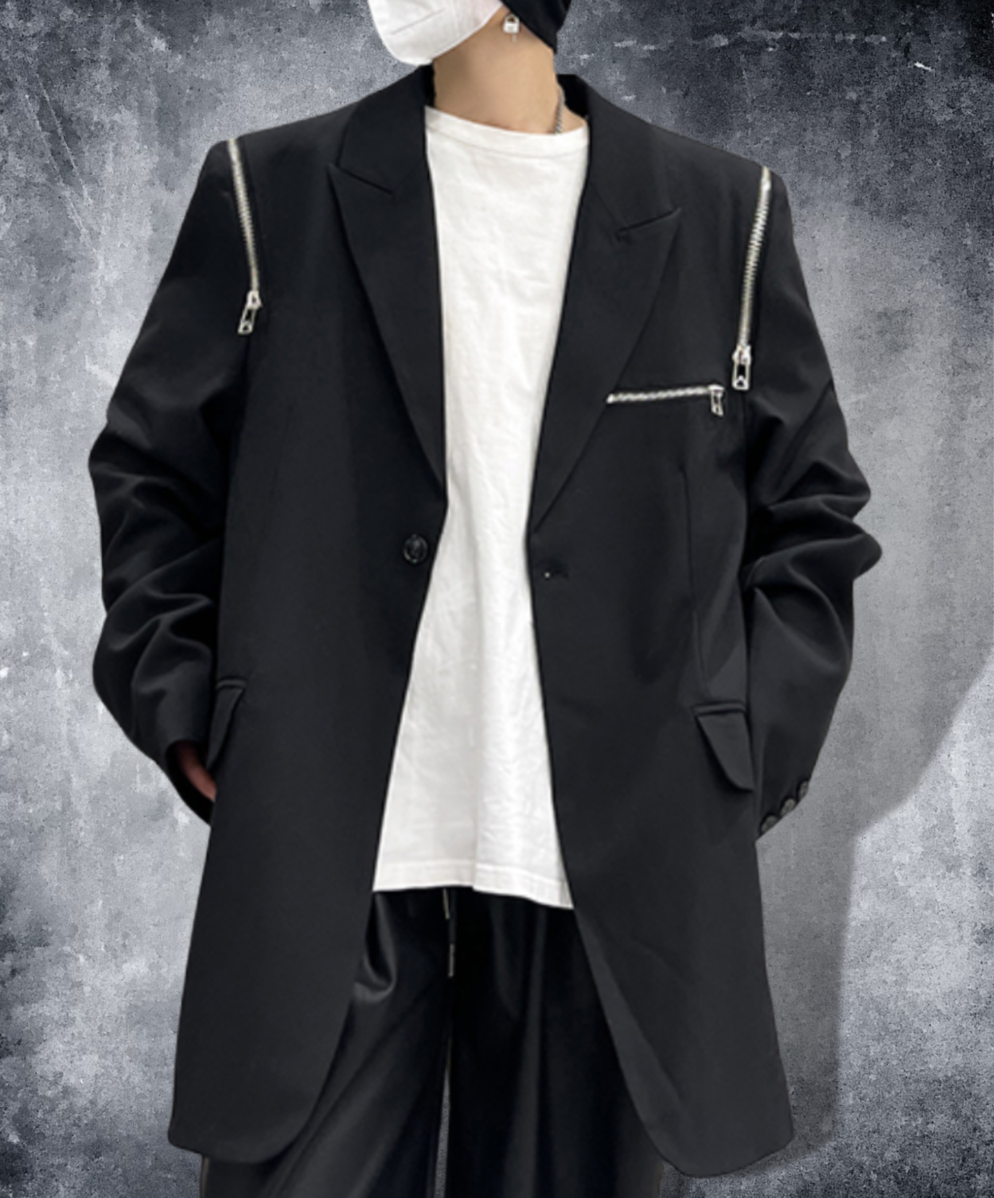 【style87】dark mode outfit set EN2678（jacket+ skirt set）