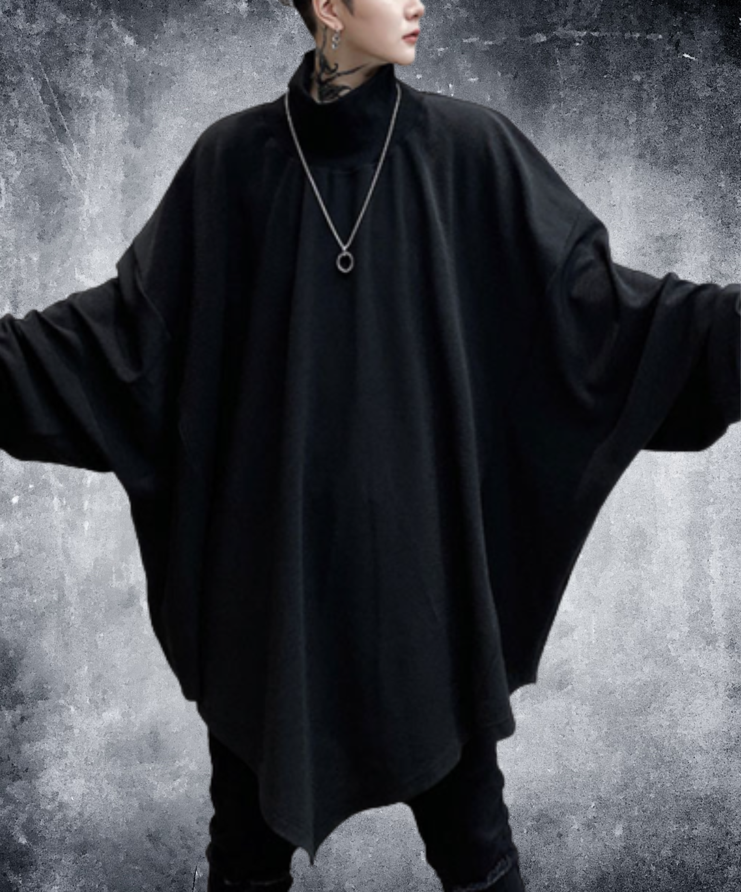 【style90】dark mode outfit set EN2710（sweatshirt + pants set）