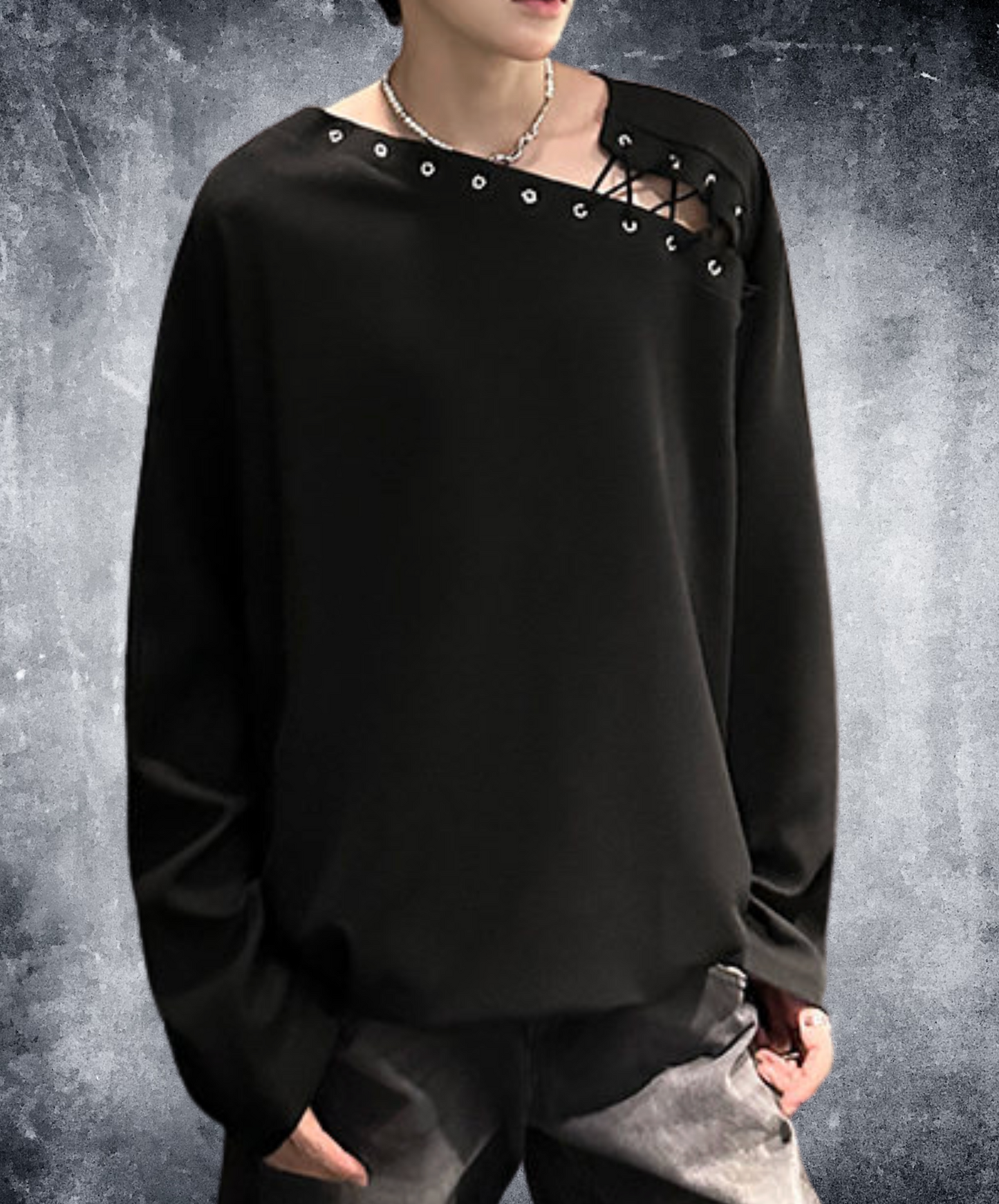 Irregular hollow design t-shirt EN2484