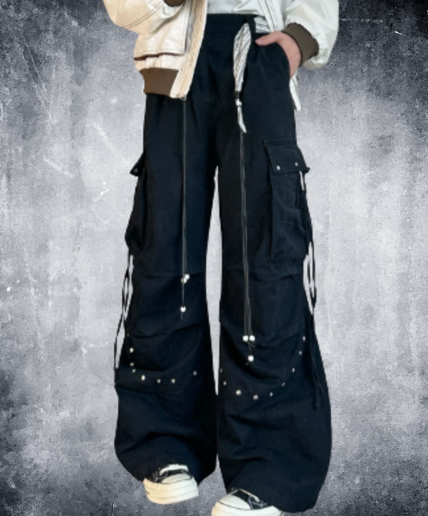 studded multi-pocket cargo pants EN3125