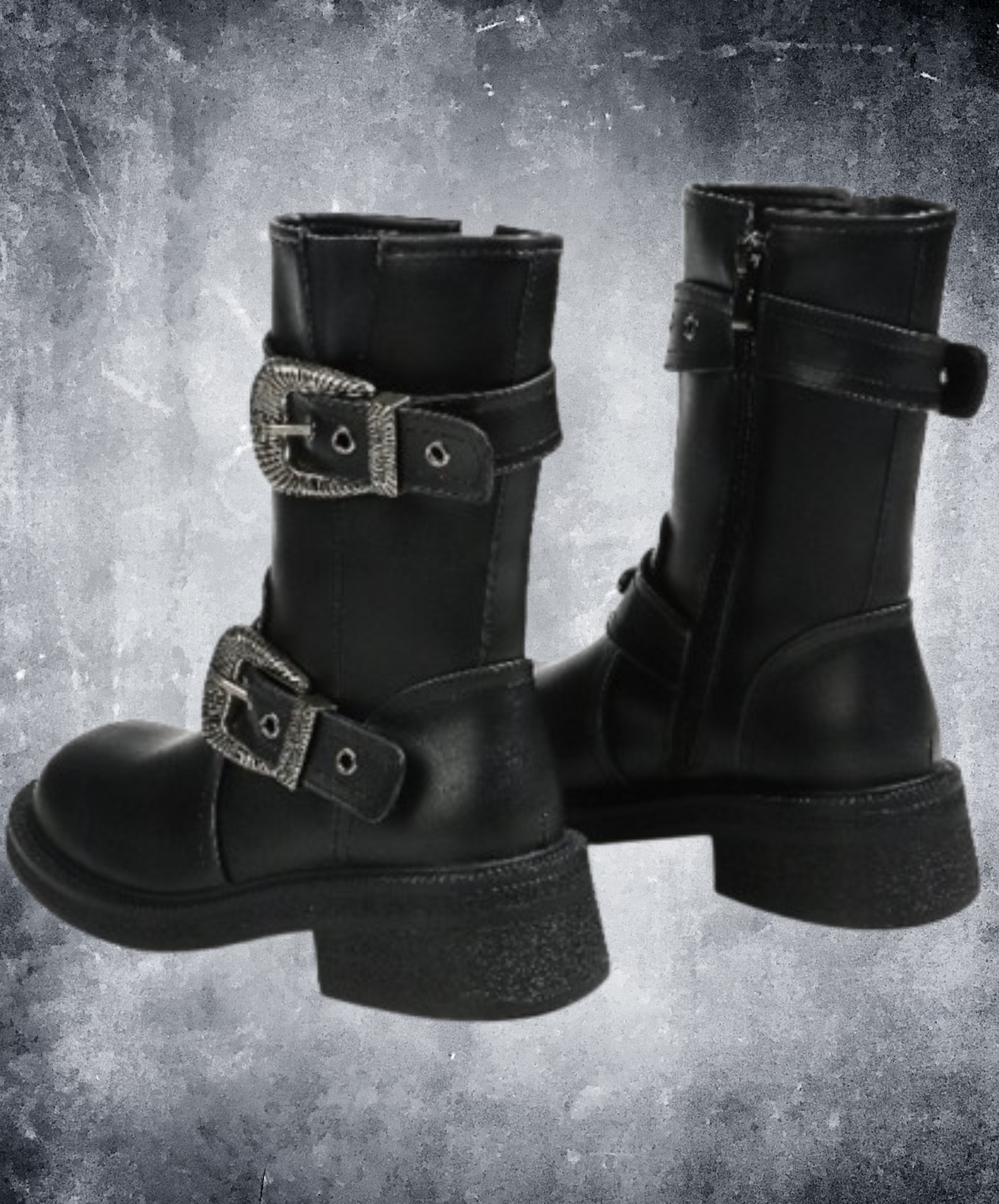 twin belt mid length boots EN1867