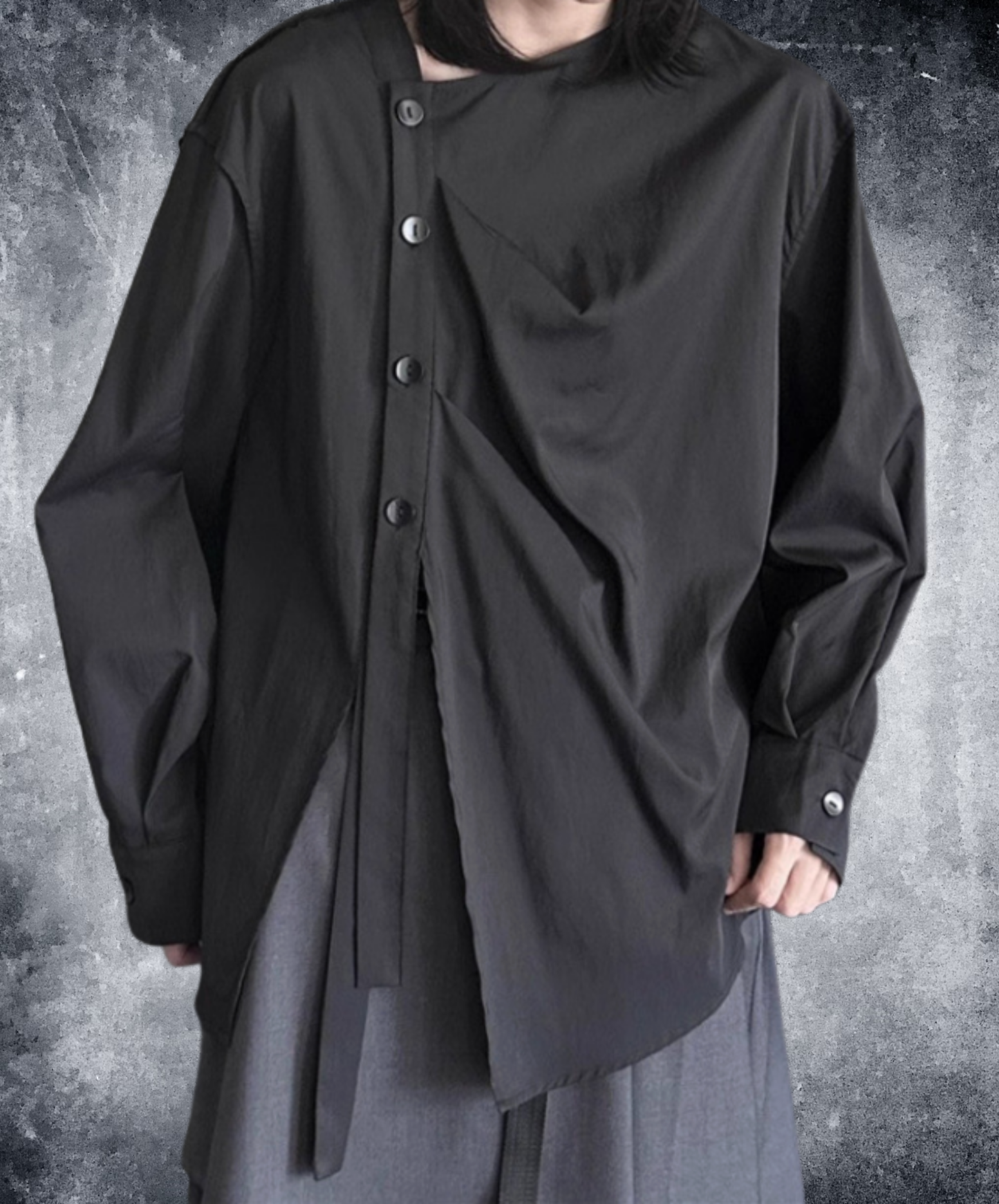 dark side button tuck shirt EN2712